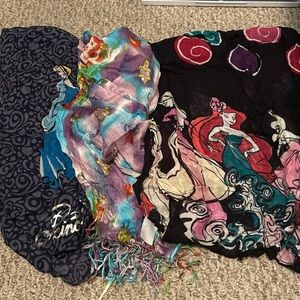 Lot of Disney Princess Scarves